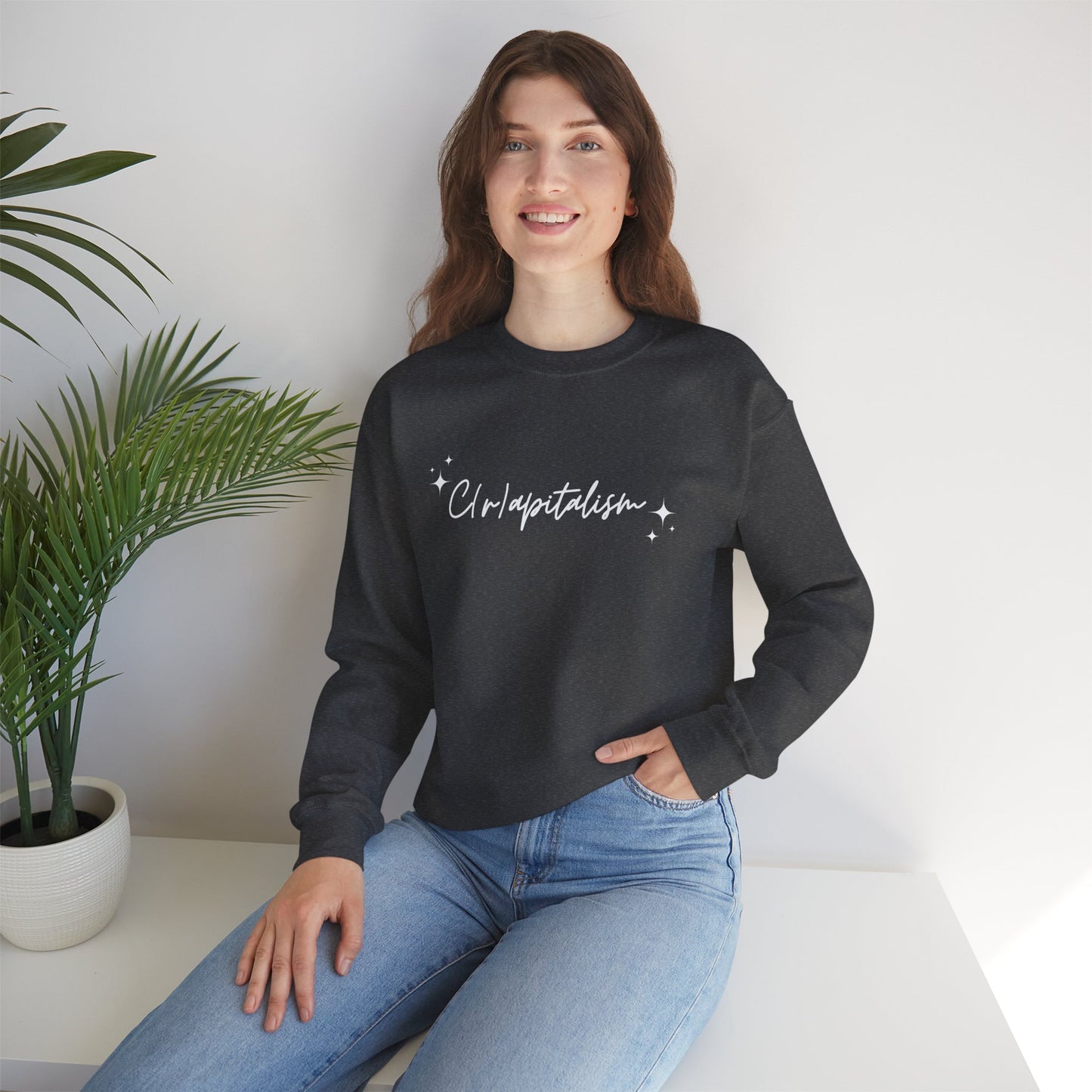 ✨ Script Crapitalism - Unisex Heavy Blend™ Crewneck Sweatshirt