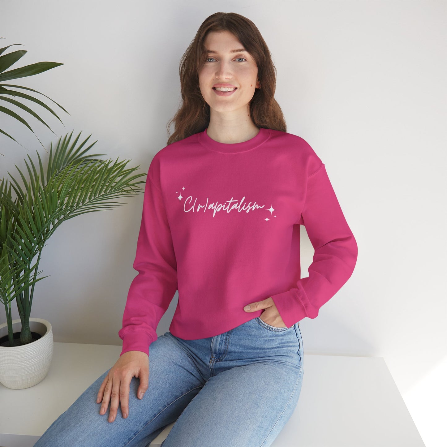 ✨ Script Crapitalism - Unisex Heavy Blend™ Crewneck Sweatshirt
