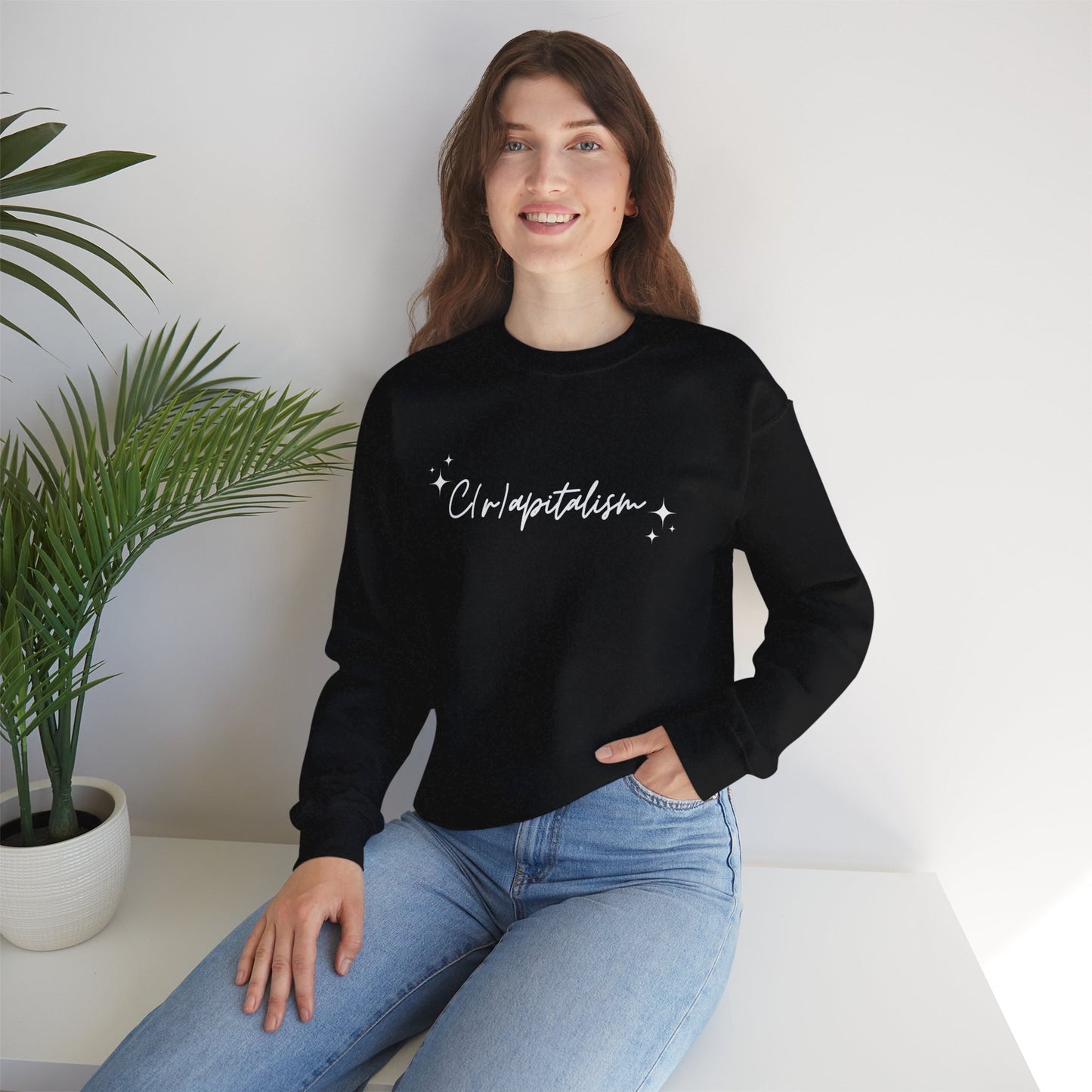 ✨ Script Crapitalism - Unisex Heavy Blend™ Crewneck Sweatshirt