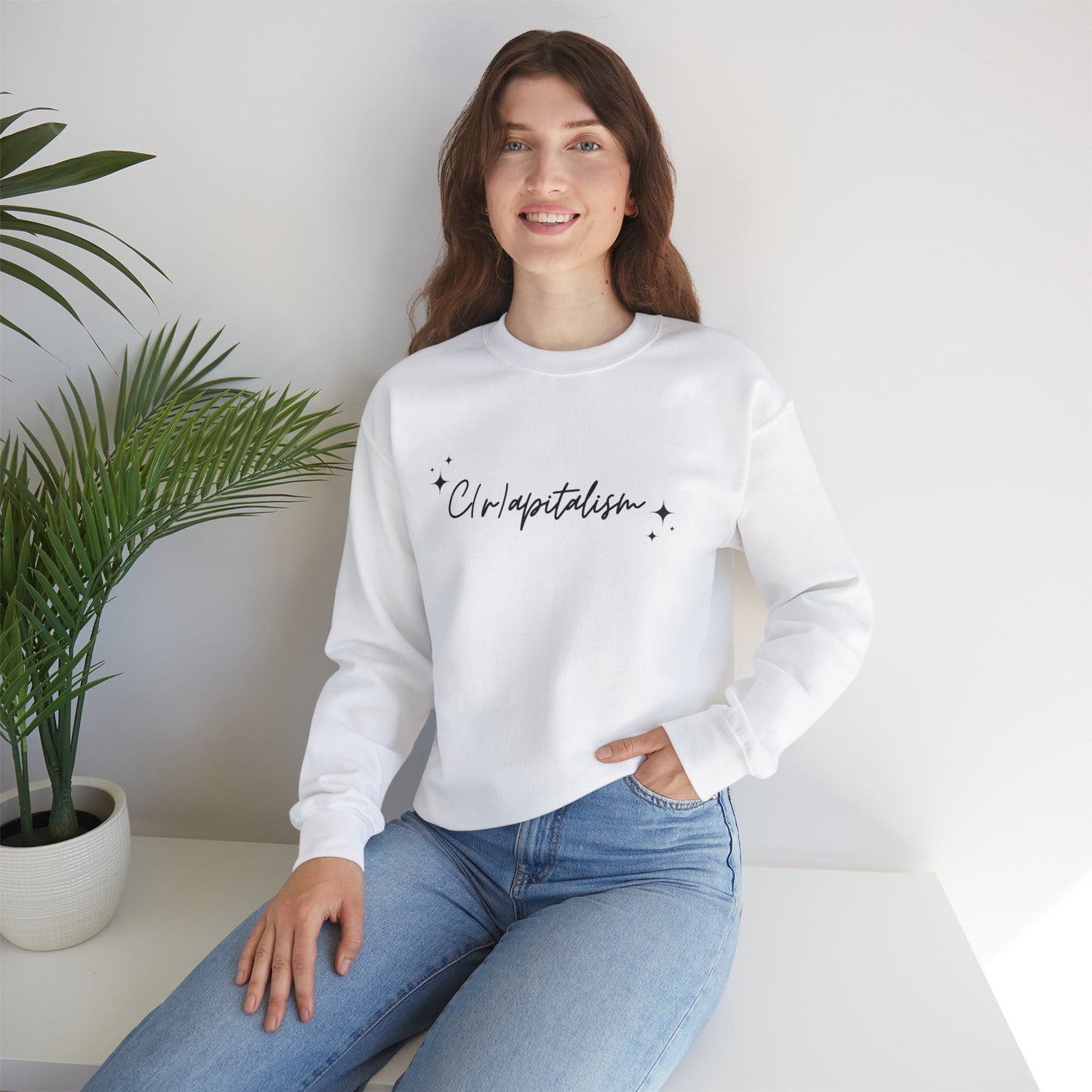 ✨ Script Crapitalism - Unisex Heavy Blend™ Crewneck Sweatshirt