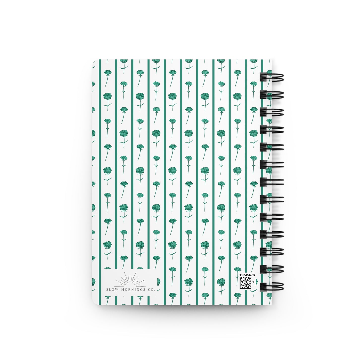 "Carnation Adorned" Spiral Notebook