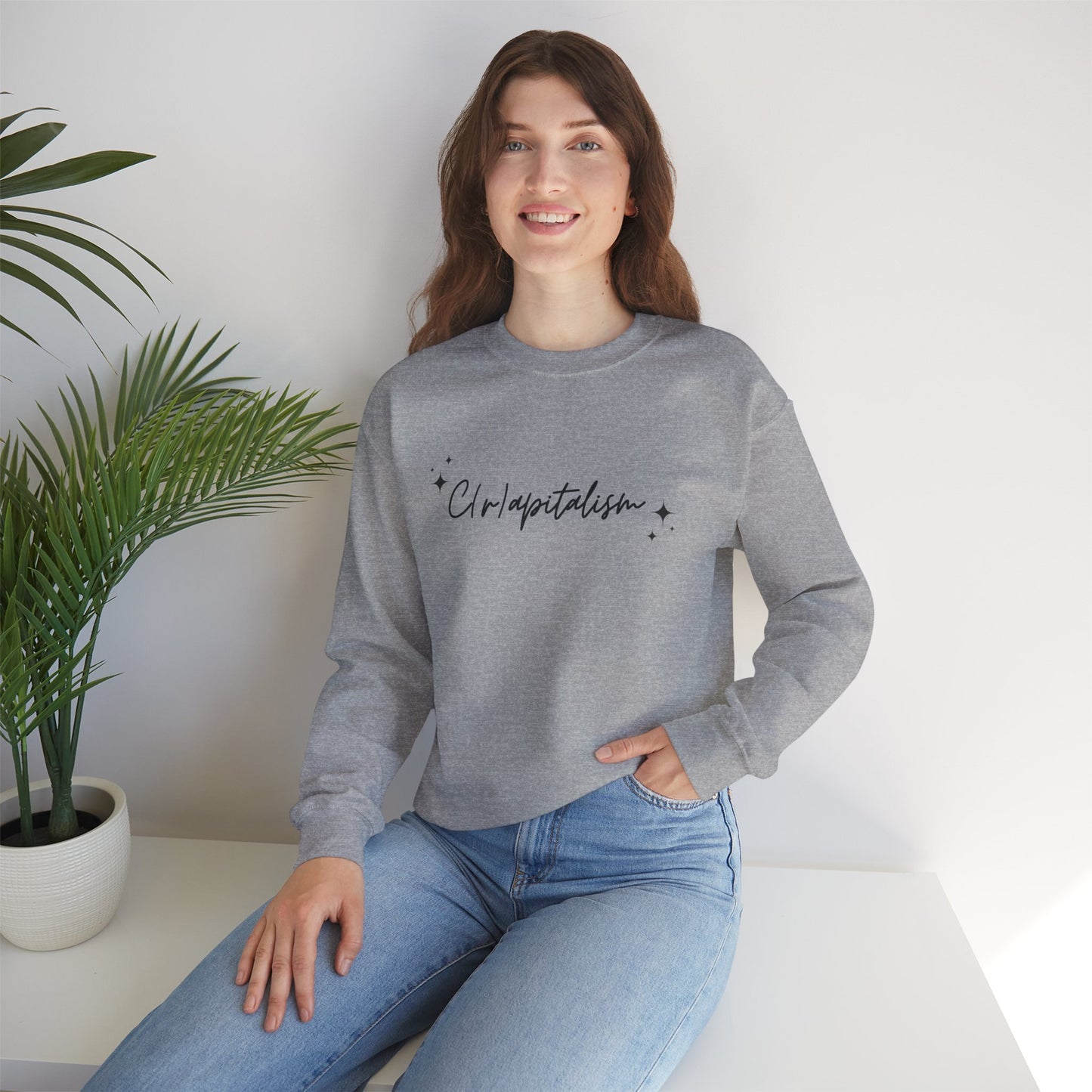 ✨ Script Crapitalism - Unisex Heavy Blend™ Crewneck Sweatshirt